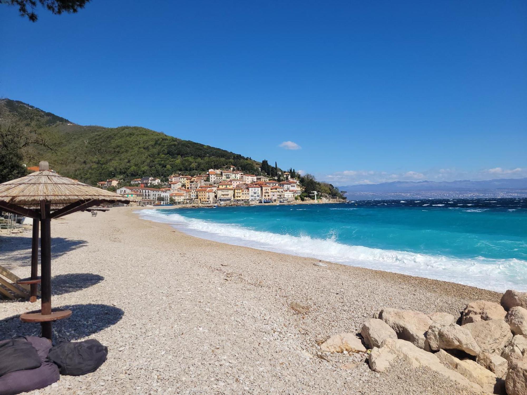 Ferienwohnung Mit Pool Kroatien Mit Meerblick Und Pool Lovran Bagian luar foto